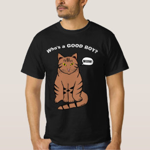 T-shirt Qui est un BON GARÇON ? Humoristique pour les amat