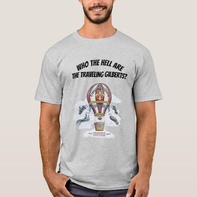 T-shirt Qui L'Enfer Sont Les Gilberts Qui Voyagent (Devant)