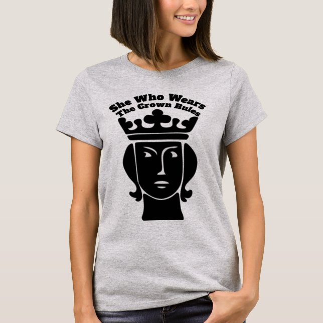 T-shirt Qui Porte Les Règles De La Couronne (Devant)