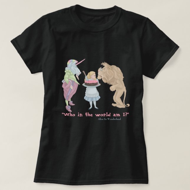 T-shirt Qui suis-je ?Alice (Design devant)