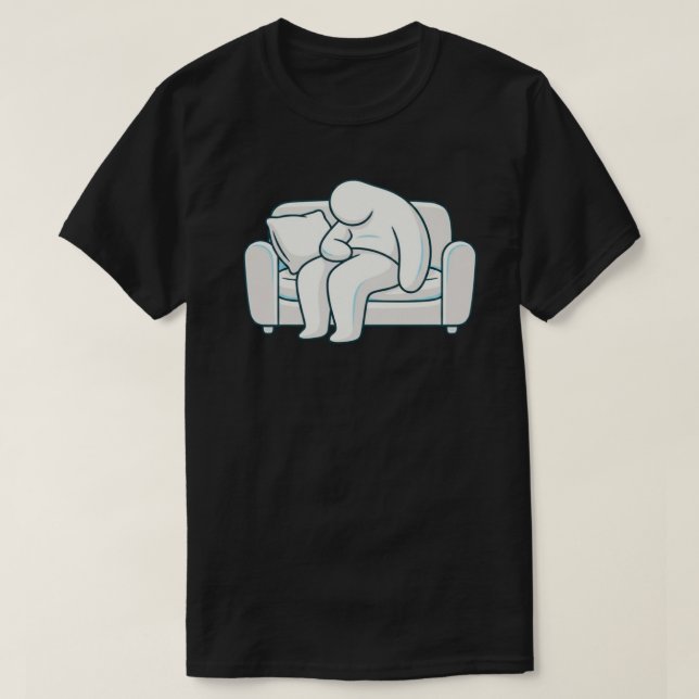 T-shirt Quiet Exhaustion – Modern Stylized Human Burnout  (Design devant)