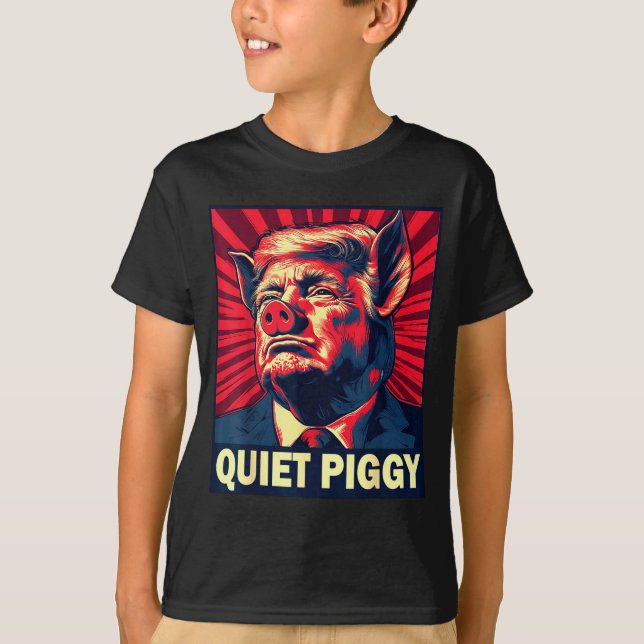 T-shirt Quiet Ggy Snarky Litical G Joke Design  (Devant)