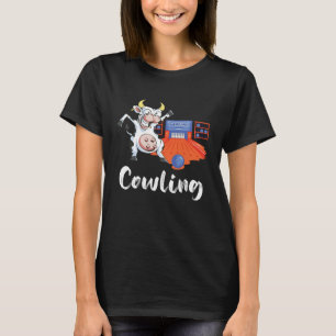 T-shirt Quille de bowling Cow Quilleur Grève Quille Boule
