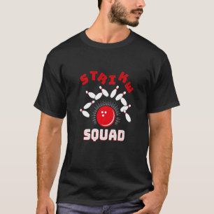 T-shirt Quilles de bowling familial à rouleaux Squad Strik