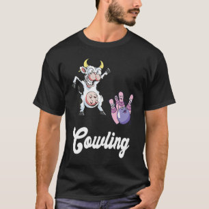 T-shirt Quilleur de bowling drôle Vache Frappe Équipe de b