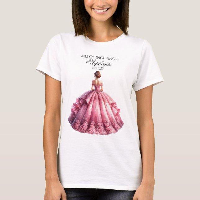 T-shirt Quinceañera personnalisé (Devant)