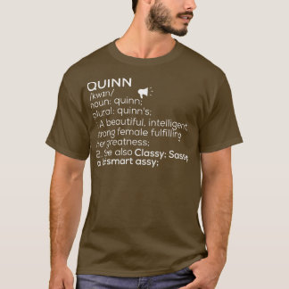 T-shirt Quinn Nom Quinn Définition Quinn Femme Nom Quin