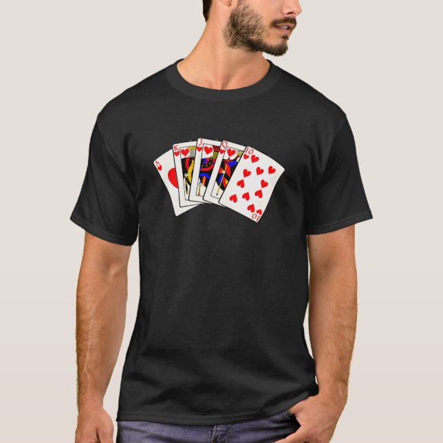 T-shirt Quinte royale de coeurs (Devant)