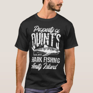 T-shirt Quint's Shark Fishing Amity Island 1975