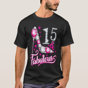 T-shirt Quinze et fabuleux 15ème anniversaire pour les fem