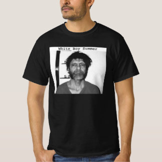 T-shirt Quiré blanc garçon retro été