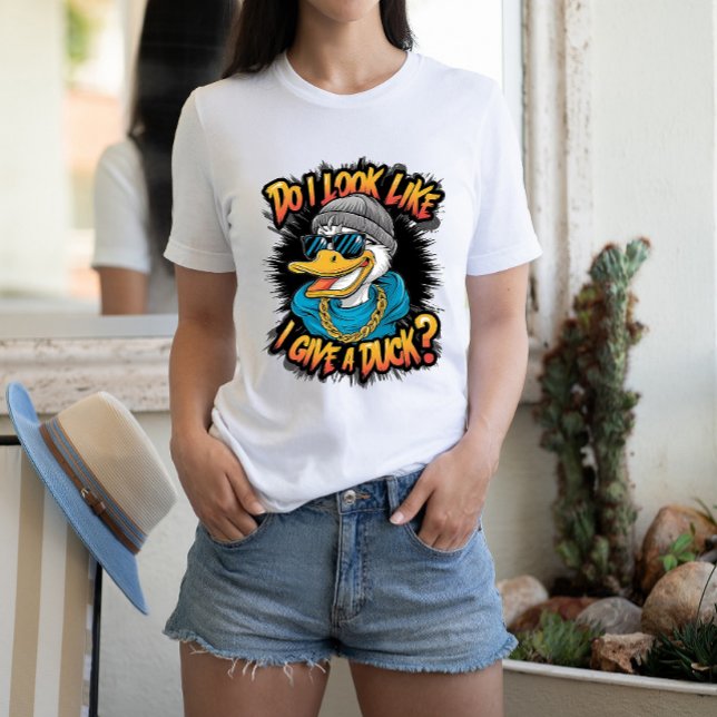 T-shirt Quirky Duck : Ai-Je L'Air De Donner Un Canard ? (Créateur téléchargé)