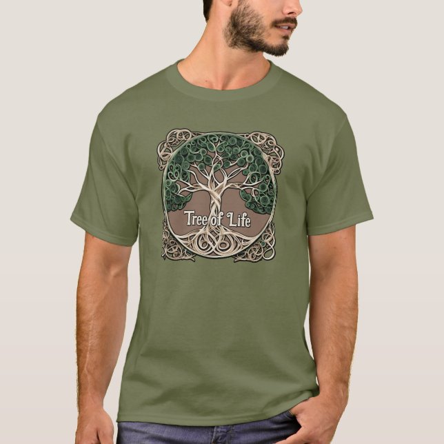T-shirt Quitter l'arbre de vie du papier (Devant)