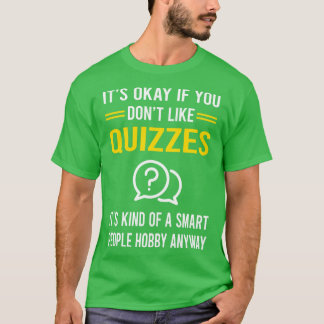 T-shirt Quiz du Hobby des personnes intelligentes