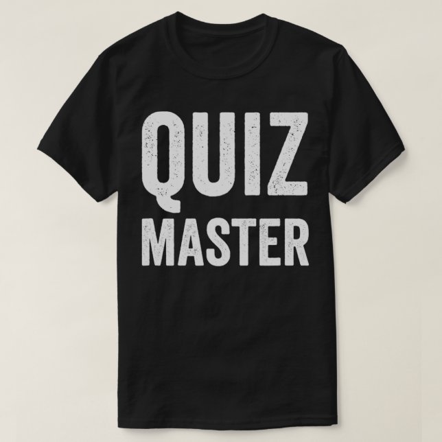 T-shirt Quiz Master Trivia Night Game Show Cadeau Hôte (Design devant)