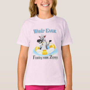 T-shirt Quoi qu'il flotte votre Zebra
