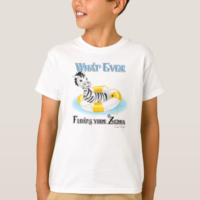 T-shirt Quoi qu'il flotte votre Zebra 4 (Devant)