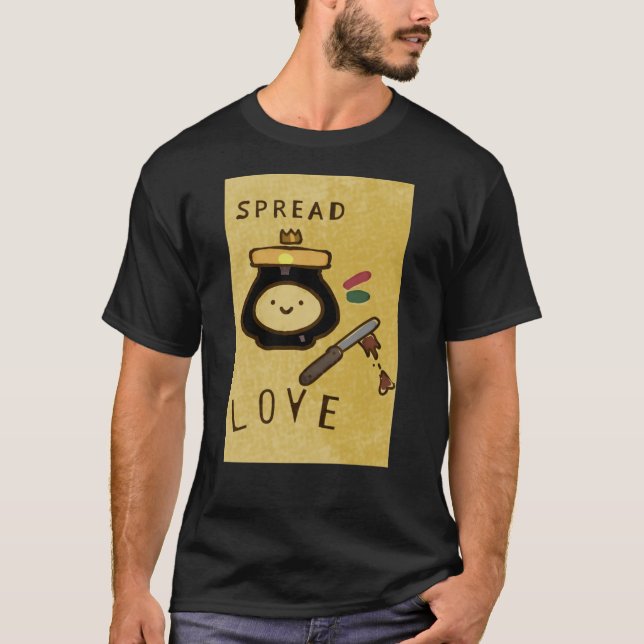 T-shirt &quot ; Diffuser l'amour&quot ; marmite design cla (Devant)