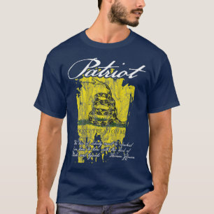 T-shirt Quota de Patriot Gadsden Flag Founding Fathers