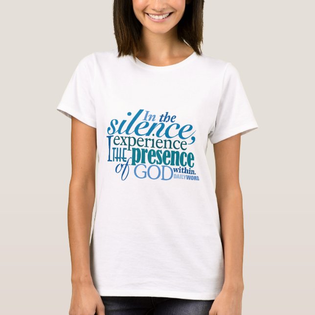 T-shirt QUOTIDIEN de "silence" de WORD® (Devant)