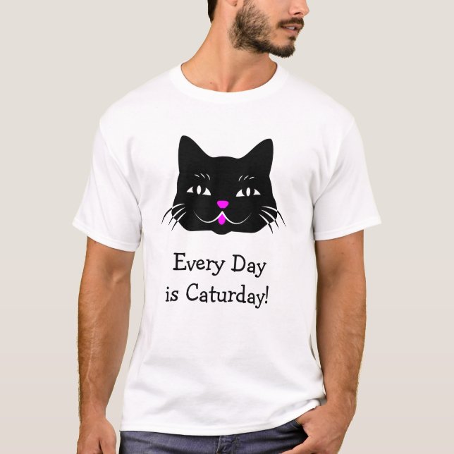 T-shirt Quotidien est l'amoureux des chats drôle de (Devant)