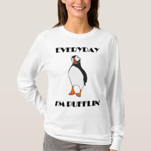 T-shirt Quotidien je suis oiseau de macareux de Pufflin