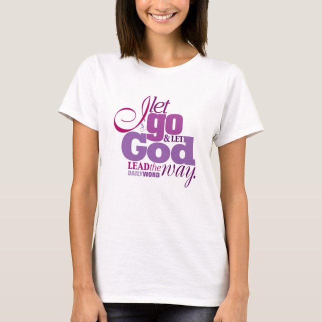 T-shirt QUOTIDIEN laissent Dieu de WORD® "laissez (Devant)
