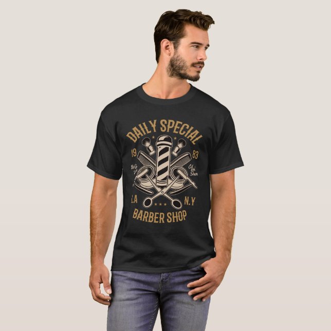 T-SHIRT QUOTIDIENNEMENT SPECIAL - SALON DE COIFFURE (Devant entier)