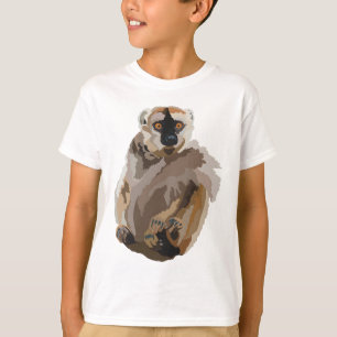 T-shirt R est pour Red Fronted Brown Lemur