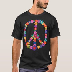 T-shirt r Floral 60s les années 70 Hippie Costume Fleurs c