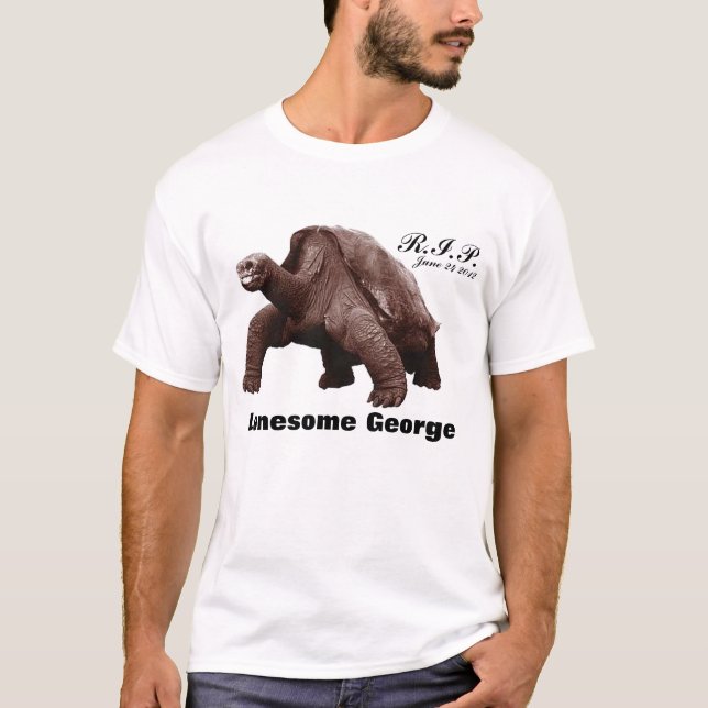 T-shirt R.I.P. Lonesome George Shirt (Devant)