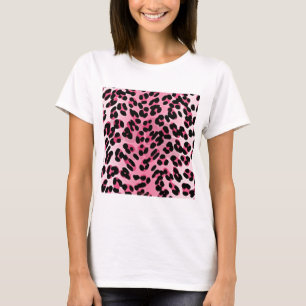 T-shirt RAB Rockabilly Pink Cheetah Imprimer