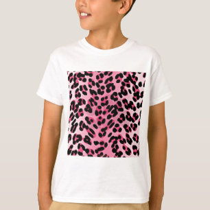 T-shirt RAB Rockabilly Pink Cheetah Imprimer