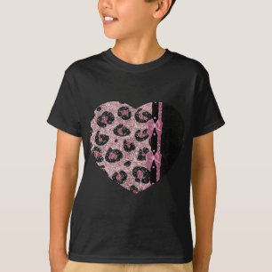 T-shirt RAB Rockabilly Pink Leopard Ribbon Bows