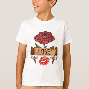 T-shirt RAB Rockabilly Roses, Amour & Rouge à Lèvres