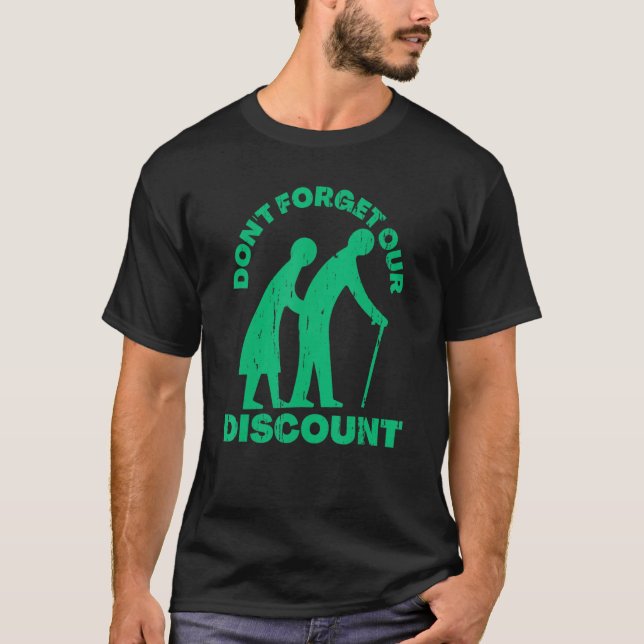 T-shirt Rabais Senior Vieux Gag Funny Adulte Humour M (Devant)