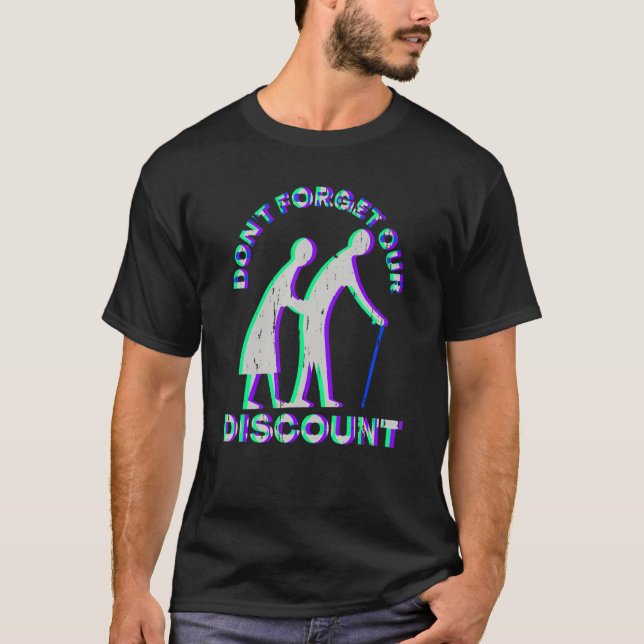 T-shirt Rabais Senior Vieux Gag Funny Adulte Humour M (Devant)