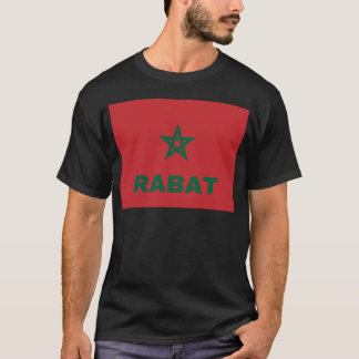 T-shirt Rabat Ville dans des amis de drapeau marocain