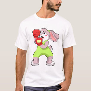 T-shirt Rabbit à la boxe avec gants de boxe