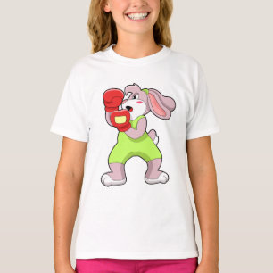 T-shirt Rabbit à la boxe avec gants de boxe