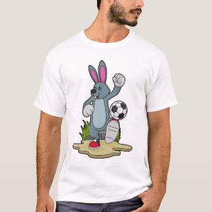 T-shirt Rabbit as Soccer player with Soccer