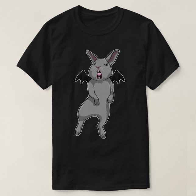 T-shirt Rabbit avec aile chauve-souris (Design devant)