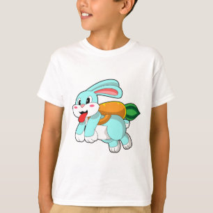 T-shirt Rabbit avec carotte comme fusée