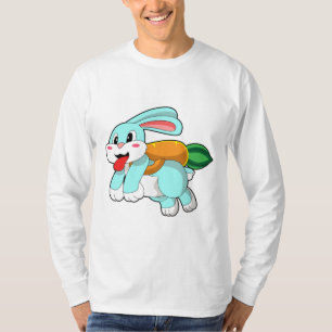 T-shirt Rabbit avec carotte comme fusée
