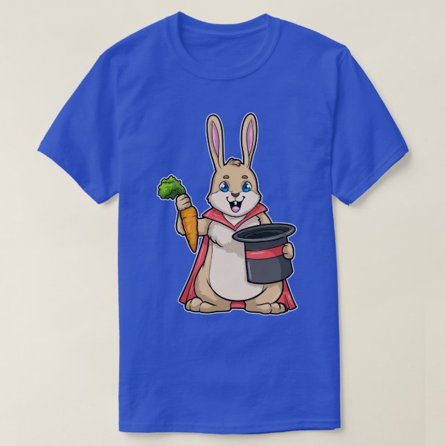 T-shirt Rabbit avec pourriture comme Magicien avec Casquet (Design devant)