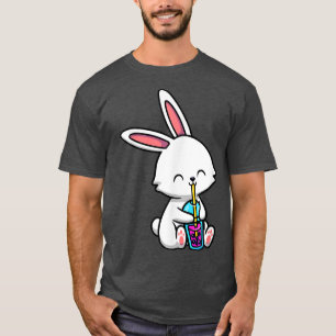 T-shirt Rabbit Boba Tea Bubble Tea Kawaii Thème Cute Rabbi