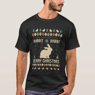 T-shirt Rabbit Drôle Doux Laide Vintage Rétro Pour Christ