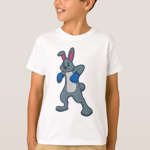 T-shirt Rabbit en boîte avec gants de boxe