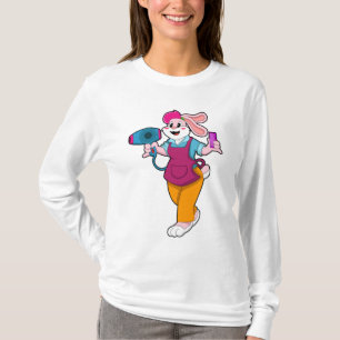 T-shirt Rabbit en coiffeur avec sèche-cheveux & peigne