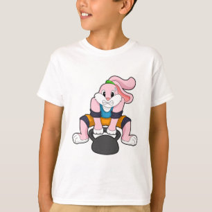 T-shirt Rabbit en forme avec Dumbbell.PNG